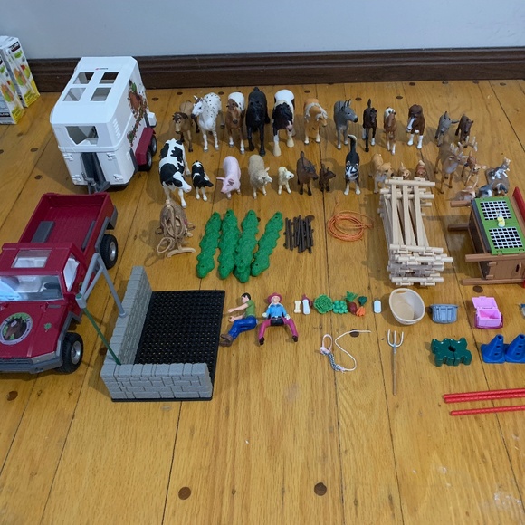 Schleich horse set/farm animals with accessories - Picture 1 of 3